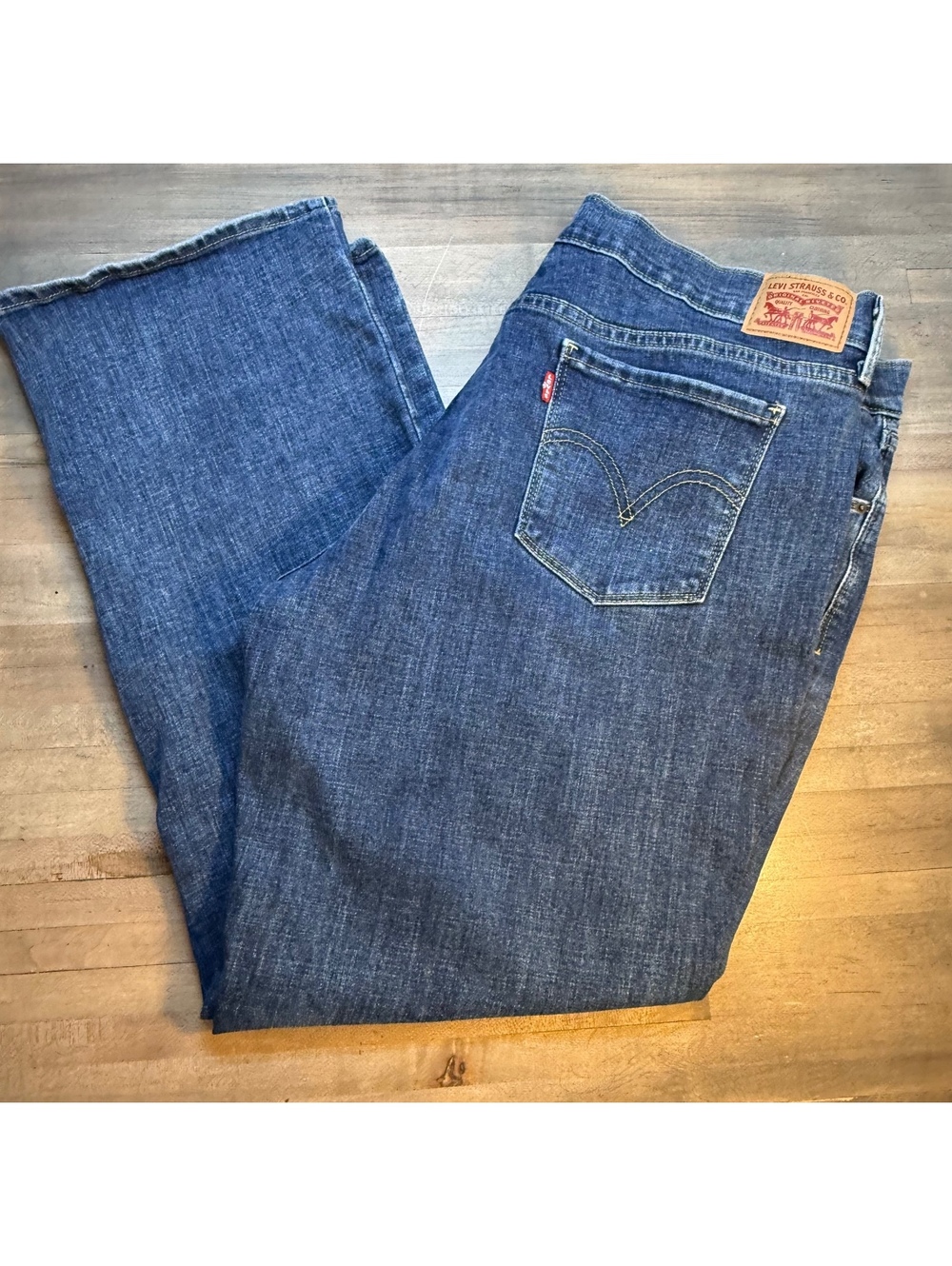 Levi’s 505 Straight Jeans Women’s 18S W34 L30 Dark Wash (cp/004)